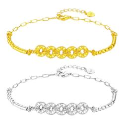 【生日礼物】周大生五帝钱手链