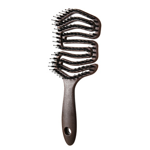 CA咖啡渣防静电蓬松梳子2025新款猪鬃毛梳高颅顶神器头梳女士发梳