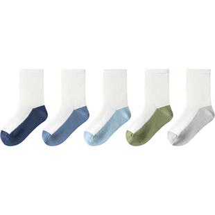 巴拉巴拉儿童袜子男童中筒袜女童学生袜基础打底柔弹不勒脚