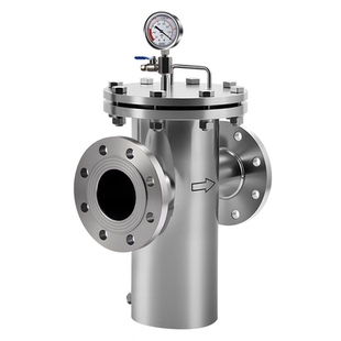 篮式过滤器304不锈钢篮氏过滤器316L快开直通蓝式污水管道除污器