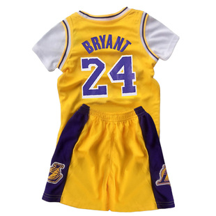 儿童短袖篮球服运动套装科比詹姆斯23号球衣库里速干男女童训练服