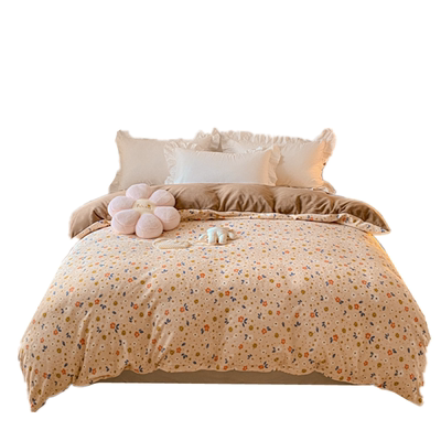 定做Aa类加厚牛奶绒珊瑚绒被套