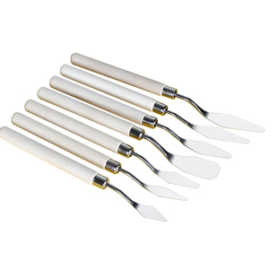 油画刀刮刀套装丙烯水粉颜料调色刀工具平头小尖刀挑刀铲刀肌理刀