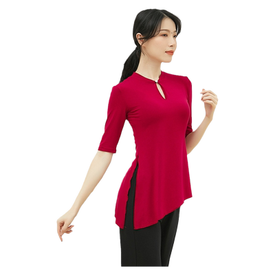 舞蹈练功服上衣女古典舞形体服