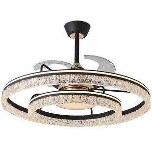 帕莎 隐形风扇灯2026新款意式轻奢一体吊扇灯led客厅主灯套餐灯具