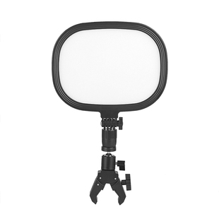 化妆师专用补光灯便携跟妆师化妆箱夹式镜前led全屏平板灯梳妆台面部下巴护眼美颜灯夹子款直播拍摄固定支架