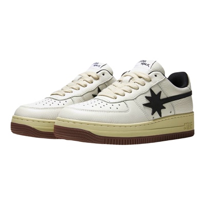 【易烊千玺同款】STARWALK白黑棕流星鞋复古百搭休闲板鞋星星潮鞋