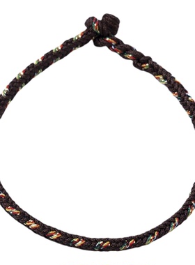 2026年马年棕色五彩手链