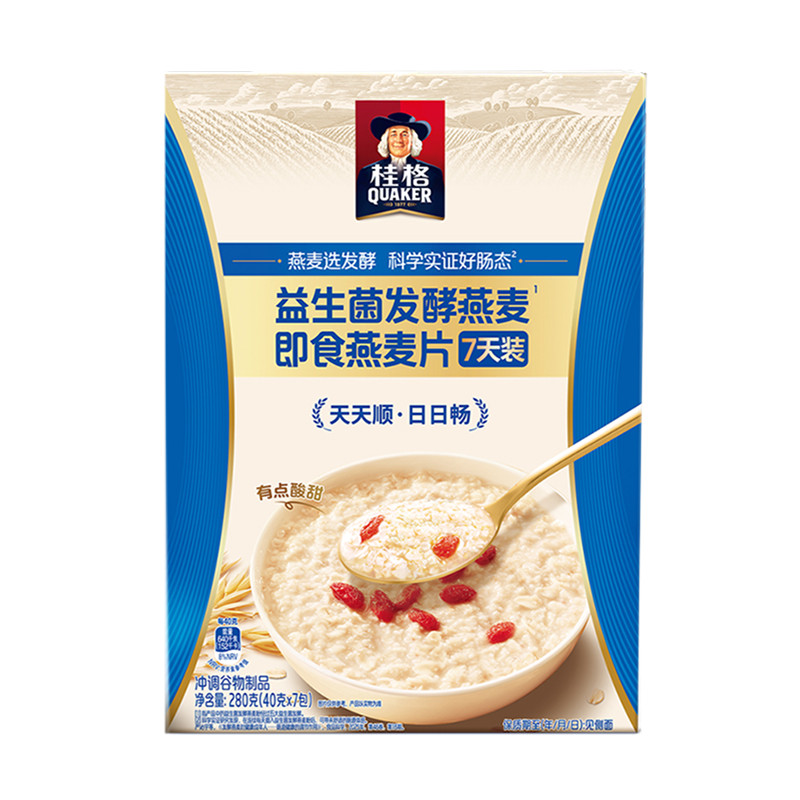桂格益生菌发酵即食燕麦片