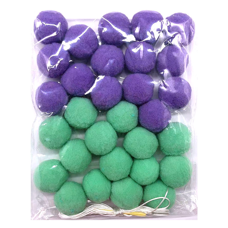毛球串挂饰马卡龙diy绒球材料ins