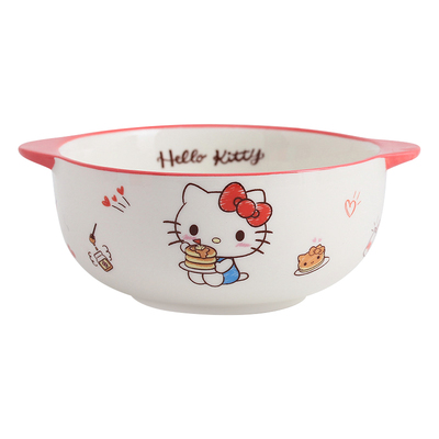 HelloKitty儿童双耳陶瓷碗