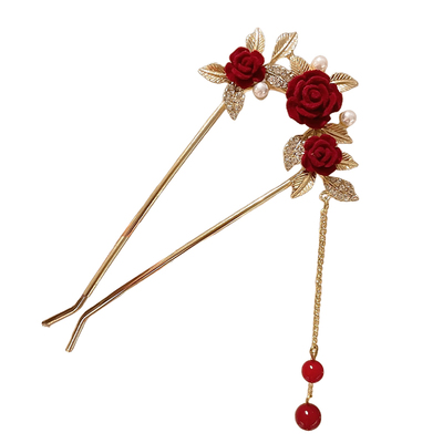 东方美学！新中式新娘旗袍发簪！