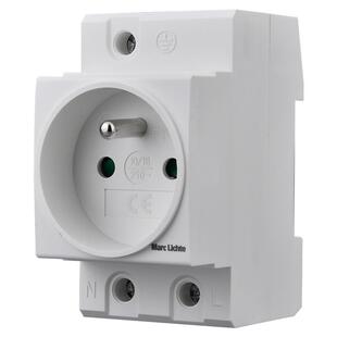 AC30模数化配电箱导轨式插座法式法规法国欧标通用16A电源插座