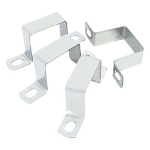 镀锌碳钢方卡方形卡方管卡扣骑马卡抱箍欧姆直角支架卡箍u型管卡