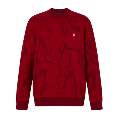 POLOWALK衫圆领红色套头上衣