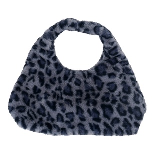 CPB肌肤之钥豹纹手提包 专柜新款圣诞限定赠品化妆包 毛绒托特包