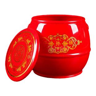 子孙桶结婚庆用品小号女方新娘出嫁陪嫁结婚用的喜桶红木婚礼马桶