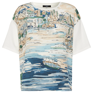 Weekend MaxMara 2026早秋新款女装印花针织短袖T恤5946076106