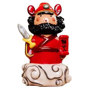 围炉集物钟馗摆件陶瓷线香插工位玄学驱邪镇宅手办汽车车载办公室