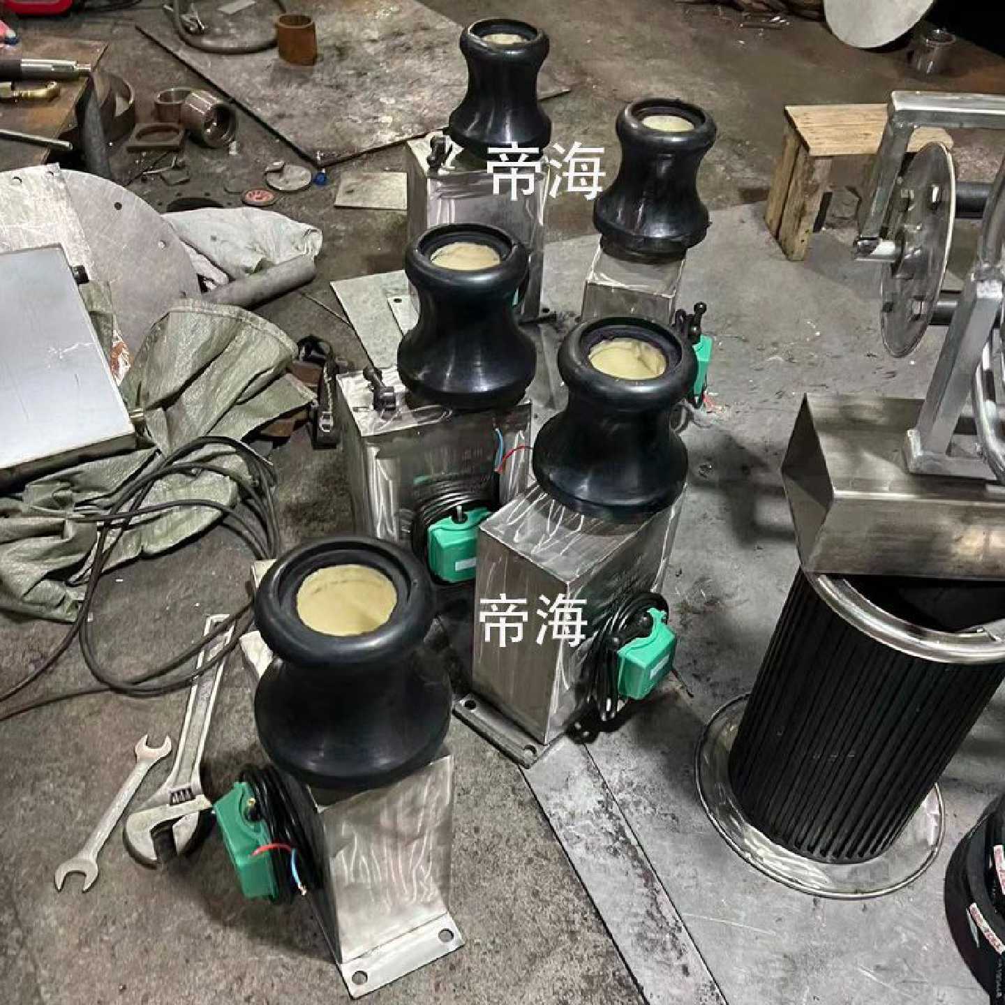 快艇立式电动起锚机小型飞艇船用拉绳机起网机渔船12V24V通用定制