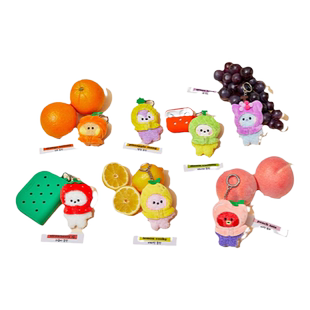 BT21 mini minini 水果系列钥匙扣包包挂件LINE FRIENDS