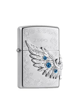 Zippo防风煤油打火机官方正品热恋之翼玫瑰热恋羽翼礼物送男友