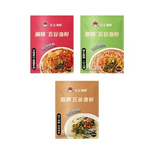 正宗五谷渔粉官方谷物鱼粉杂粮米粉麻辣酸辣夜宵速食早餐方便米线