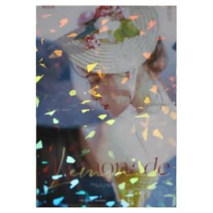 镭射明信片方卡片来图定制打印满天星碎玻璃覆膜明星校园个性闪卡