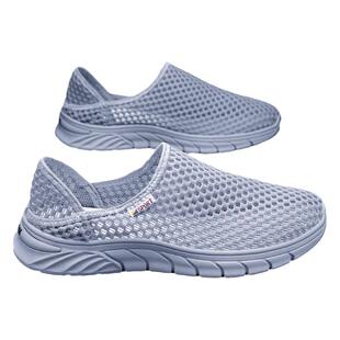 男士凉鞋2026新款夏季外穿网眼洞洞男鞋夏天沙滩涉水溯溪开车网鞋