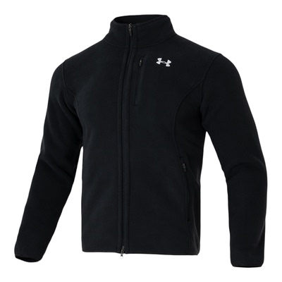 UA安德玛抓绒衣男装秋冬新款立领摇粒绒夹克外套加绒加厚保暖内胆