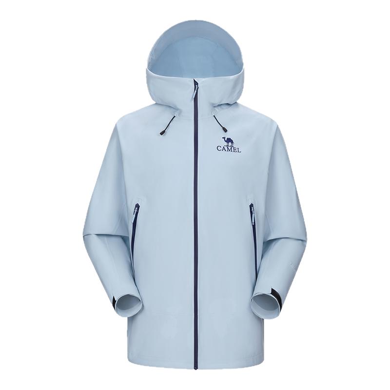 骆驼女装三防冲锋衣2025新款百搭户外夹克防风防水连帽休闲外套
