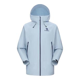 骆驼女装三防冲锋衣2025新款百搭户外夹克防风防水连帽休闲外套