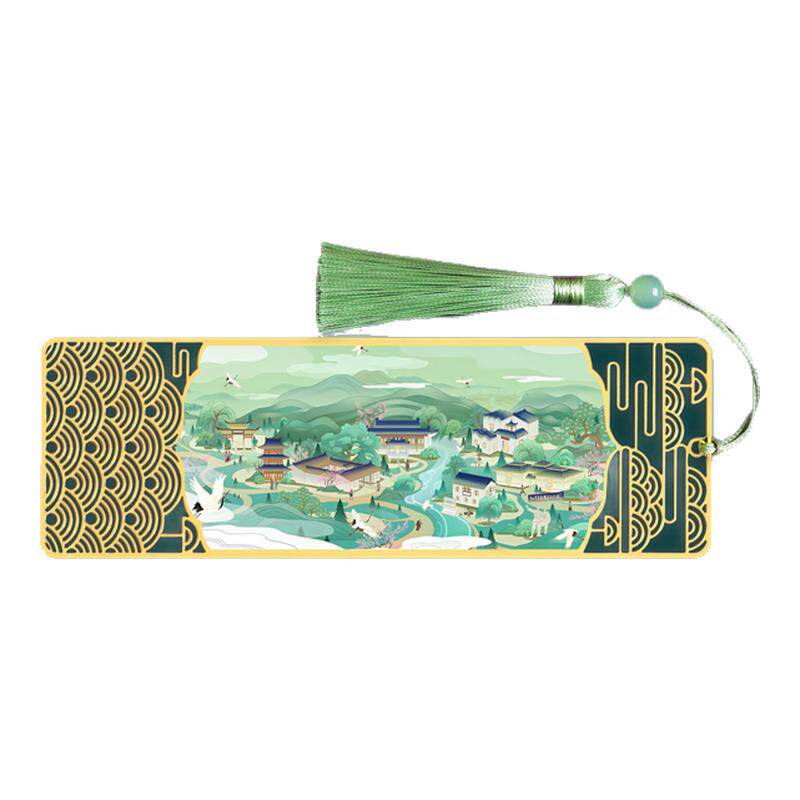 江苏镇江金山寺文创金属书签