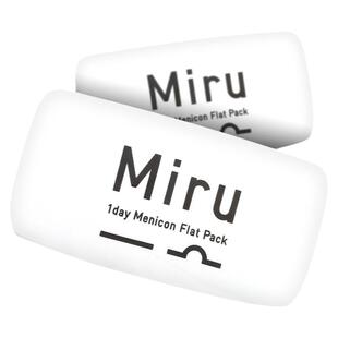 目立康米如Miru隐形近视眼镜日抛30片*3盒一次性水润透明片官方正