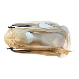 金色假发女长发自然同款弥海砂cos网红款假发长直发仿真假发套