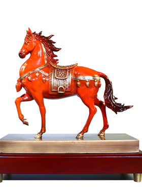 纯铜马摆件家居客厅酒柜装饰品