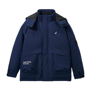 NAUTICA/诺帝卡童装 男童女童羽绒服儿童冬季石墨烯中长款外衣
