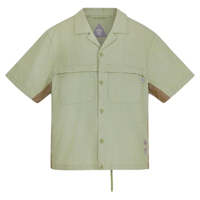 添柏岚官方男装工装短袖衬衫