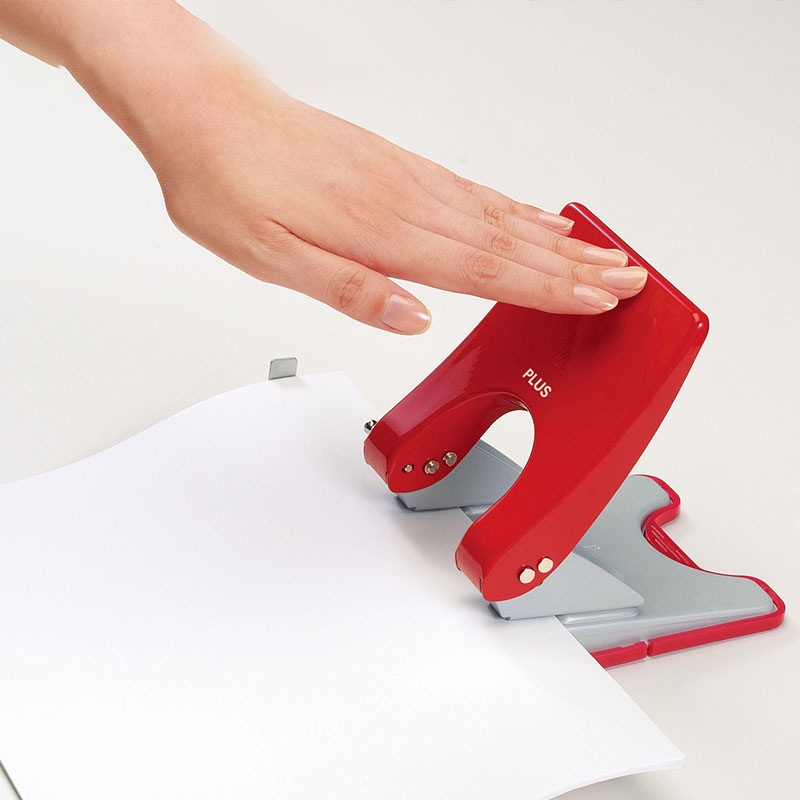 日本PLUS普乐士打孔机办公/30省力洞页打孔器型页打金属页16/52