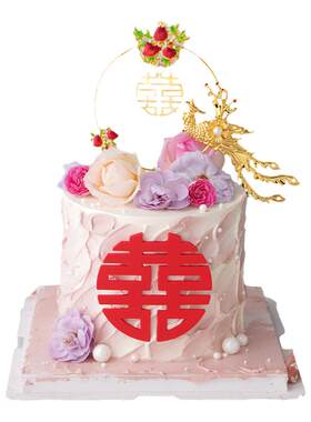 婚礼结婚鲜花蛋糕装饰铁艺插件