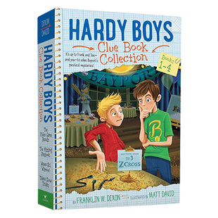 正版 Hardy Boys Clue Book Collection Books 1-4 哈迪男孩 1-4册