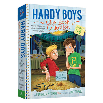 正版 Hardy Boys Clue Book Collection Books 1-4 哈迪男孩 1-4册