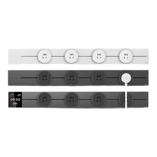公牛轨道插座可移动电源厨房嵌入式家用滑轨插座排插电力导轨插排