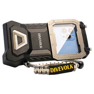 DiveVolk SeaTouch4Max PLUS 60米防水壳适用苹果16Pro Max潜水壳水下可触屏高清拍照录像iPhone水肺潜水浮潜