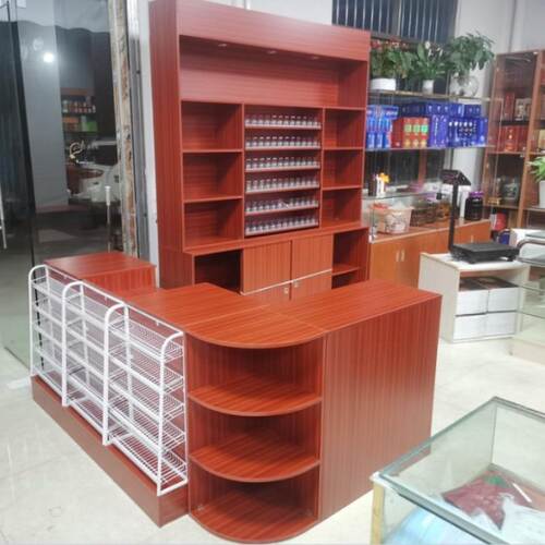 W8便利店收银台烟酒柜组合多功能简约店铺超市烟柜酒柜定 制小型
