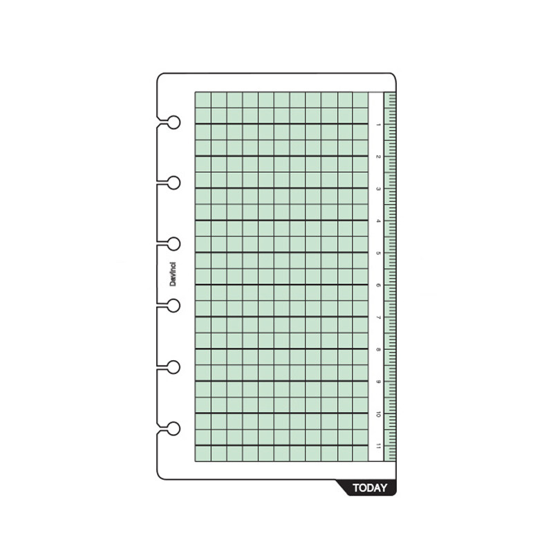 日本RAYMAY 达芬奇Davinci Pocket A7活页 方格|计划|收纳|巴川纸