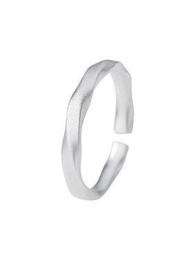 S999足银莫比乌斯开口可调对戒