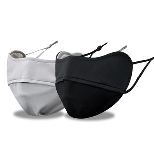 水华青阳防晒防辐射口罩面罩防紫外线护脸冰丝银纤维可洗男女5G服