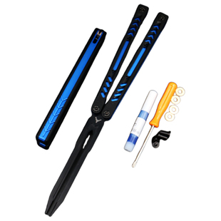 以太 国产原创G10铝柄蝴蝶刀 轴套结构 CNC精工 甩刀练习刀不开刃