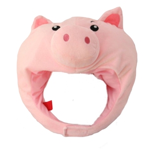 怪阿姨ins可爱猪猪头套林小宅同款歌迷演唱会帽子女拍照道具礼物